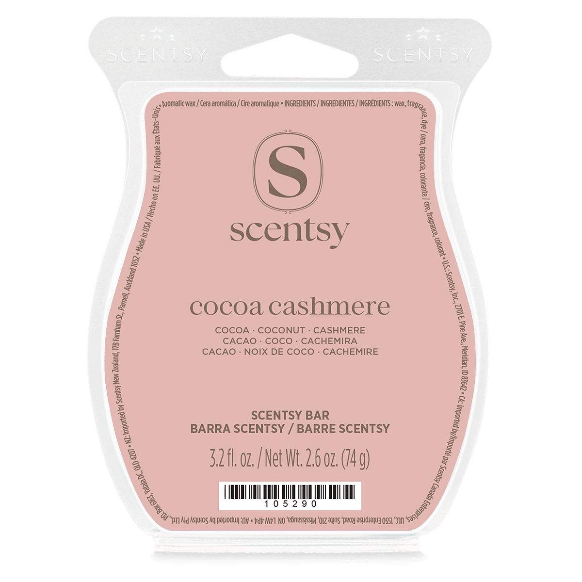 Cocoa Cashmere Scentsy Wax Bar