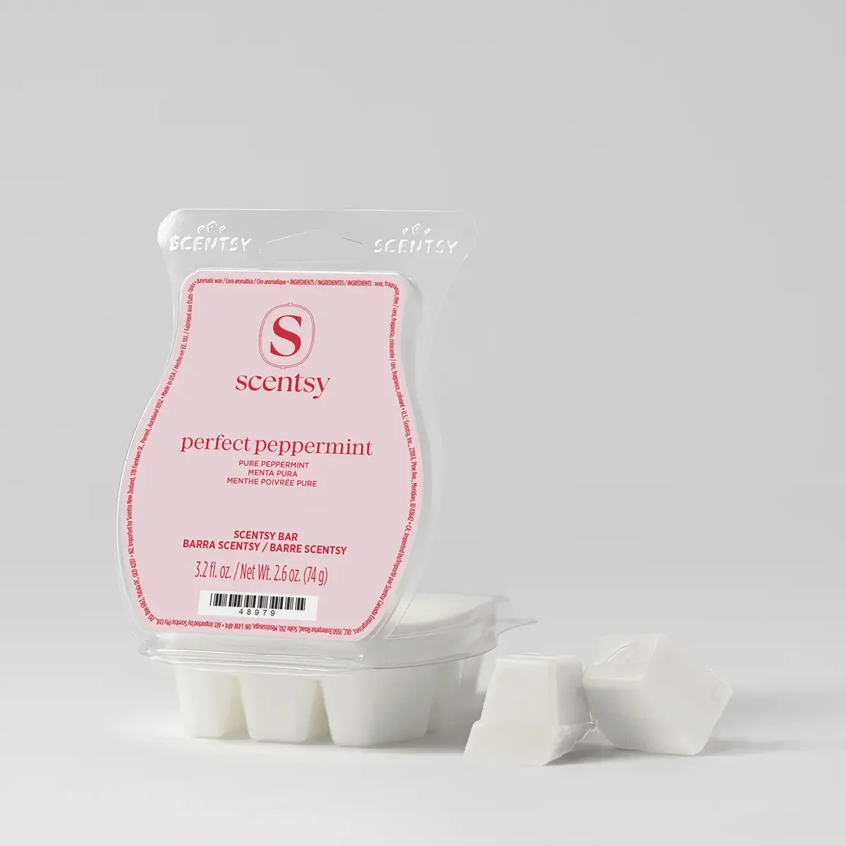 Perfect Peppermint Scentsy Bar featuring a cool and refreshing pure peppermint fragrance