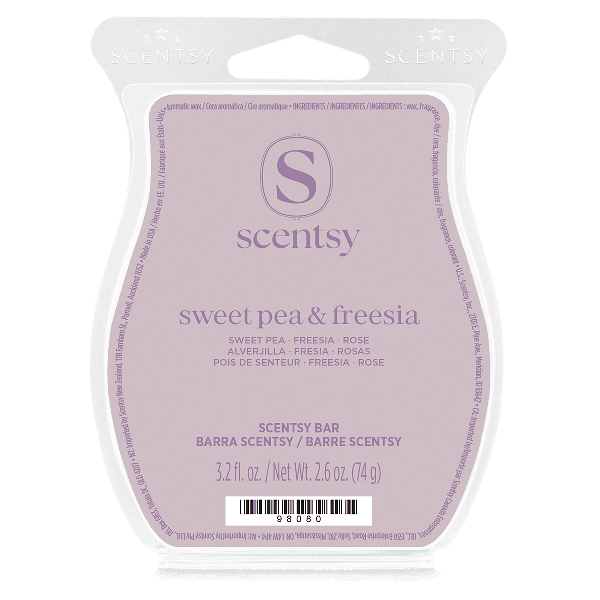 Sweet Pea & Freesia Scentsy Wax Bar