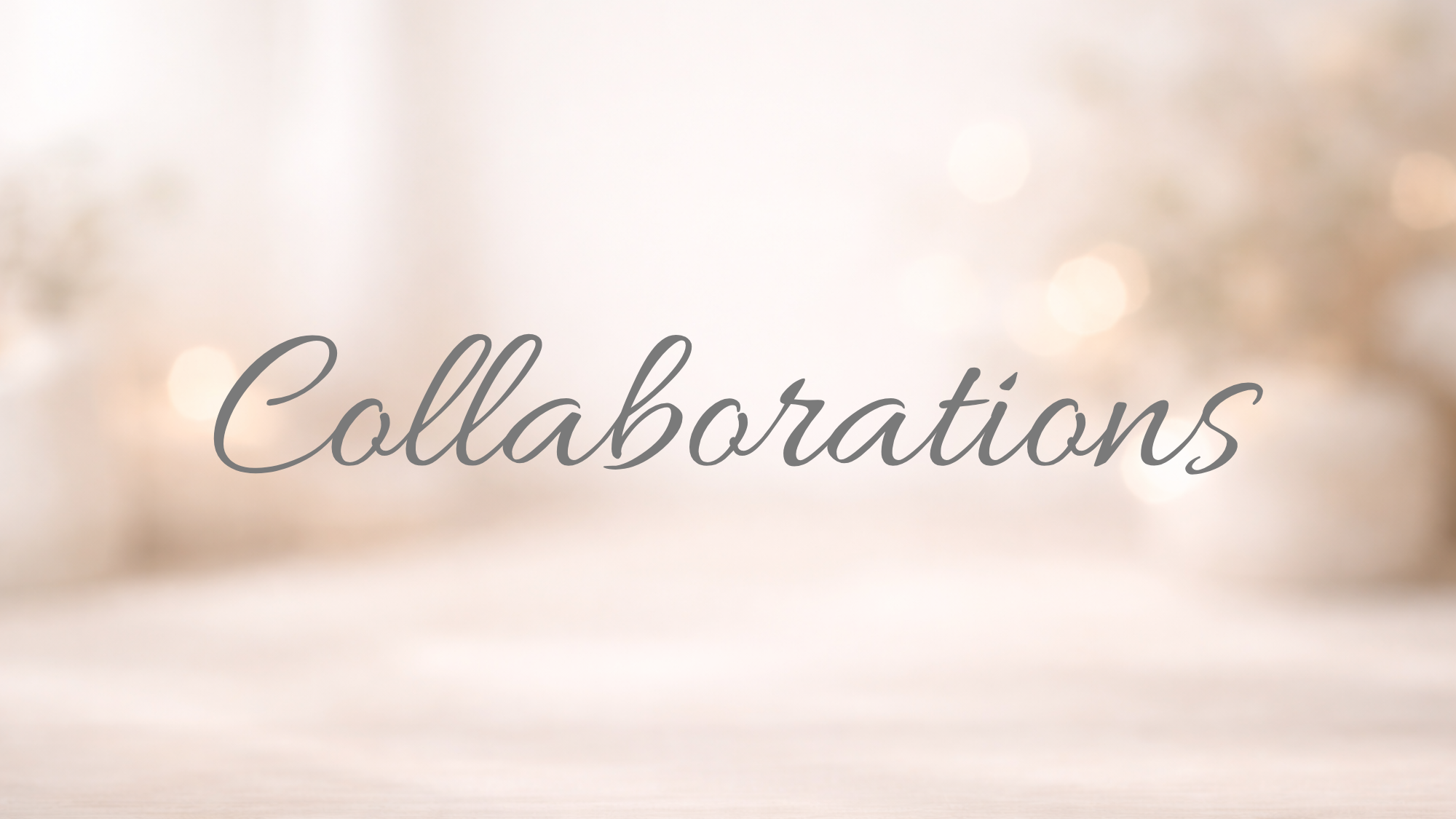 Scenty collaborations no image just words