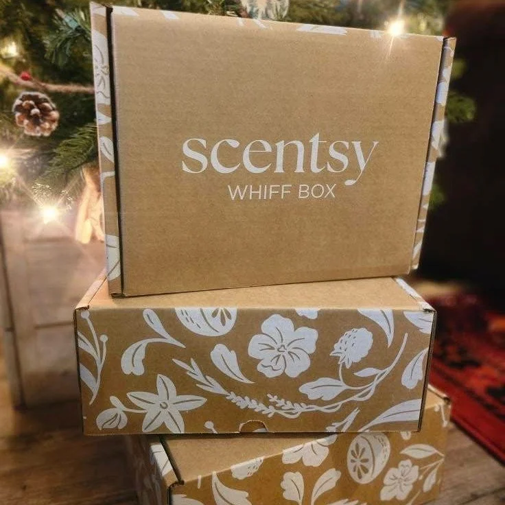Scentsy Whiffbox January 2026 a box full of fragrance products