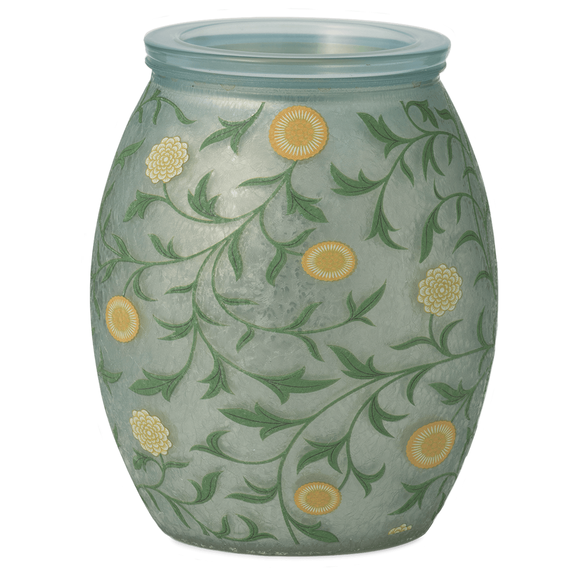 Sunny Vines Scentsy Warmer featuring hand-painted vine details inspired by the Enliven décor style