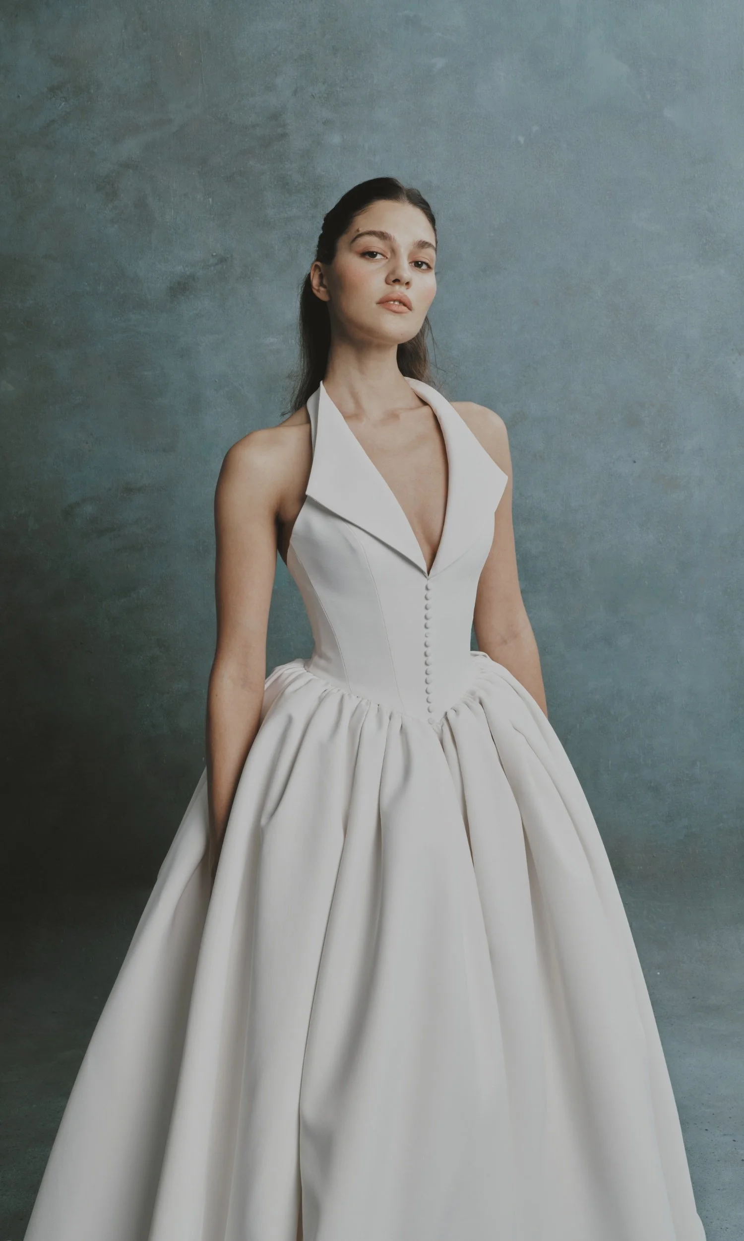 Tuxedo Basque Ball Gown — Senstudio
