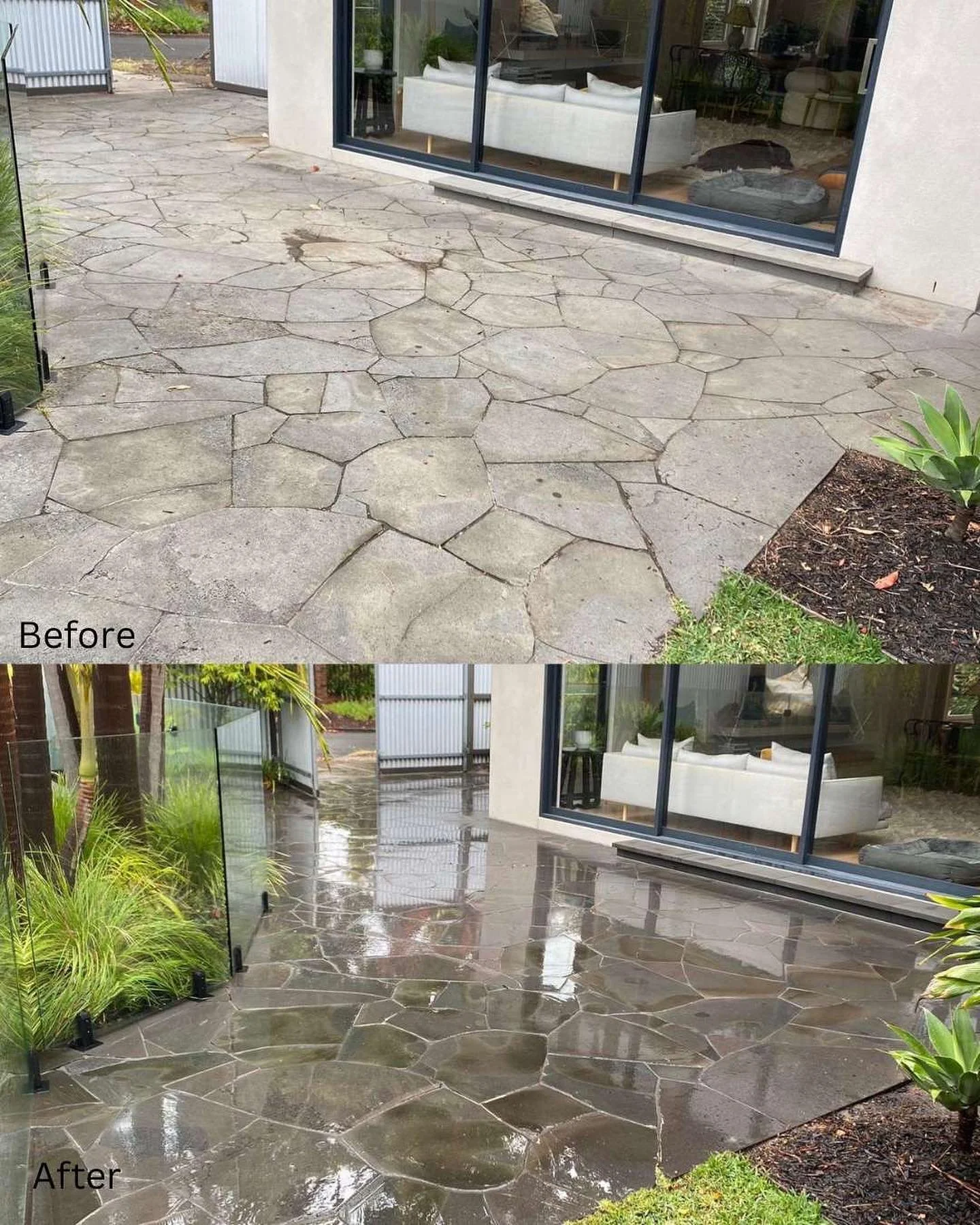 Pavers pre treated and pressure washed ✅🌟
&bull;
&bull;
&bull;
 #pressurewash #pressurewsher #pressurewashing #satisfying  #beforeandafter #melbourne #brighton #australia #surfacecleaner #happyclient