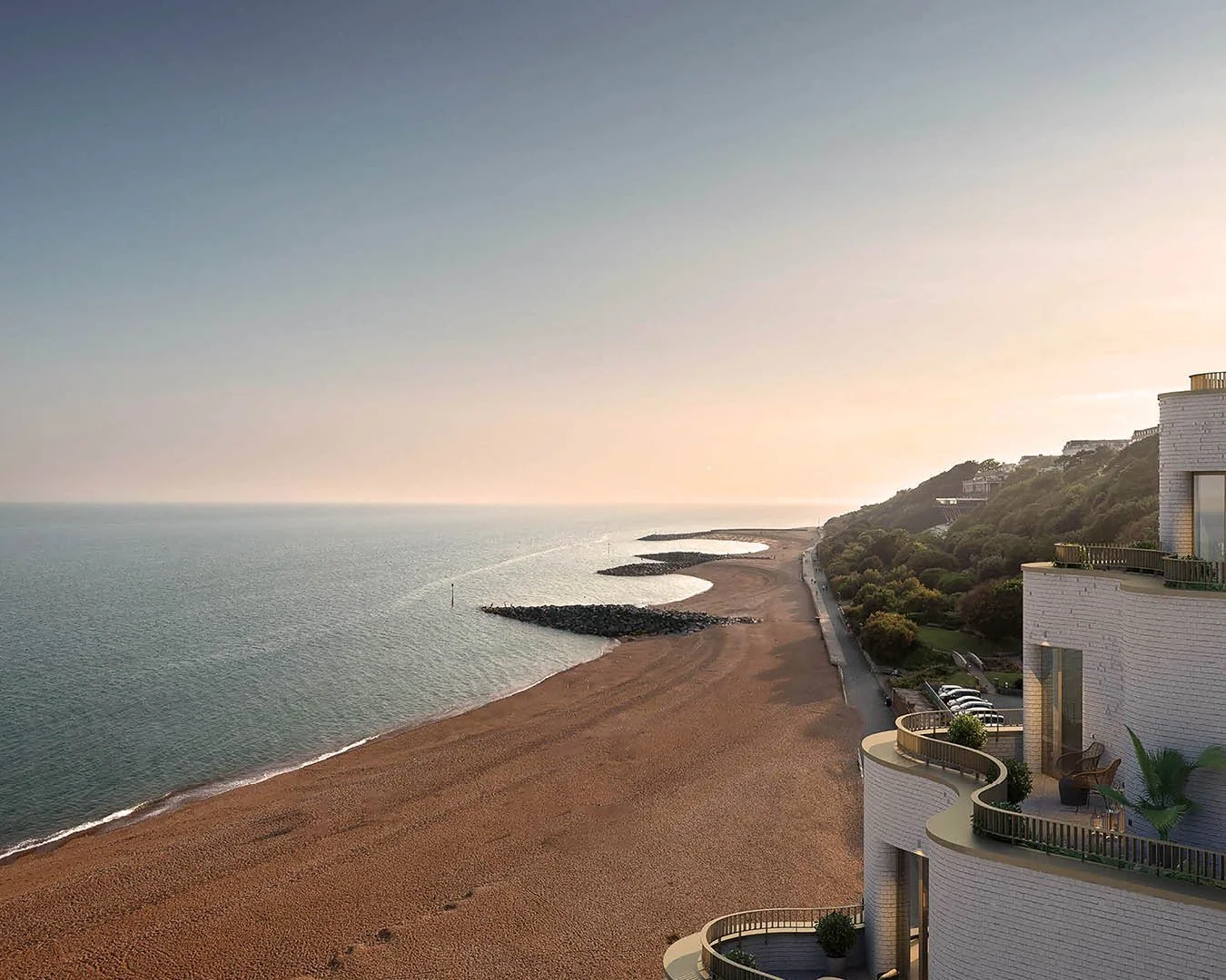 Curated visual reference: Modern Expensive Penthouses With Electric Vehicle Charging Reference: Shoreline Folkestone Ocean Living Apartments And Beach Homes
