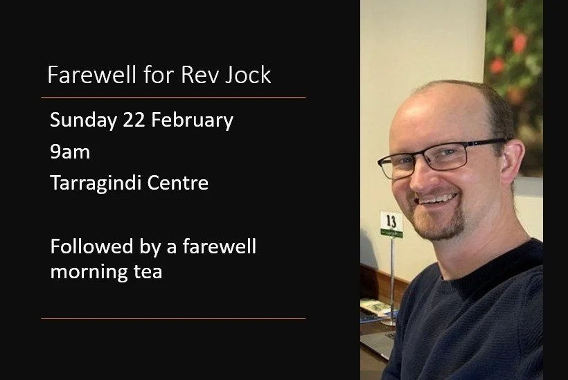 Farewell to Rev Jock Dunbar