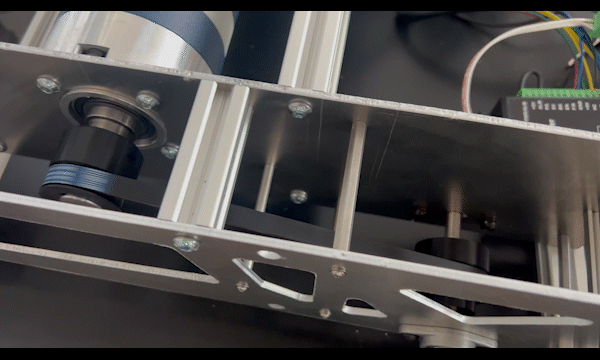 The drive system was mounted and a stationary drive test was executed successfully.