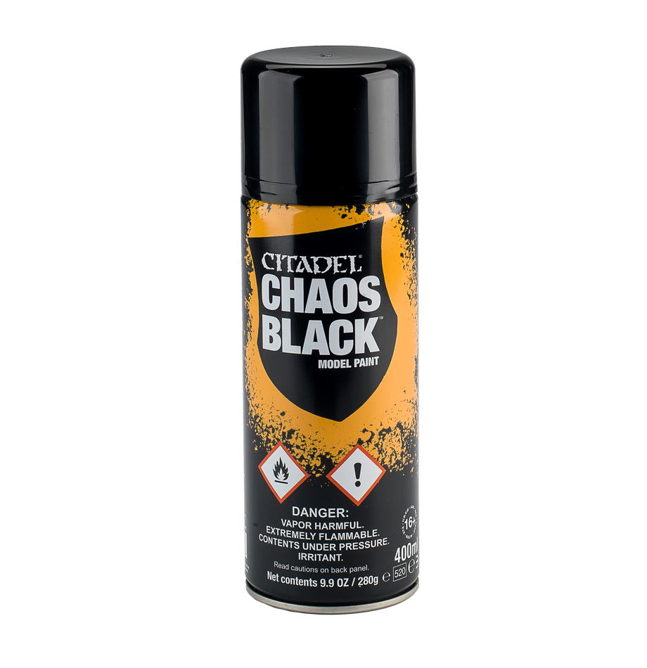 Citadel Model Paint Spray Chaos Black 400ml