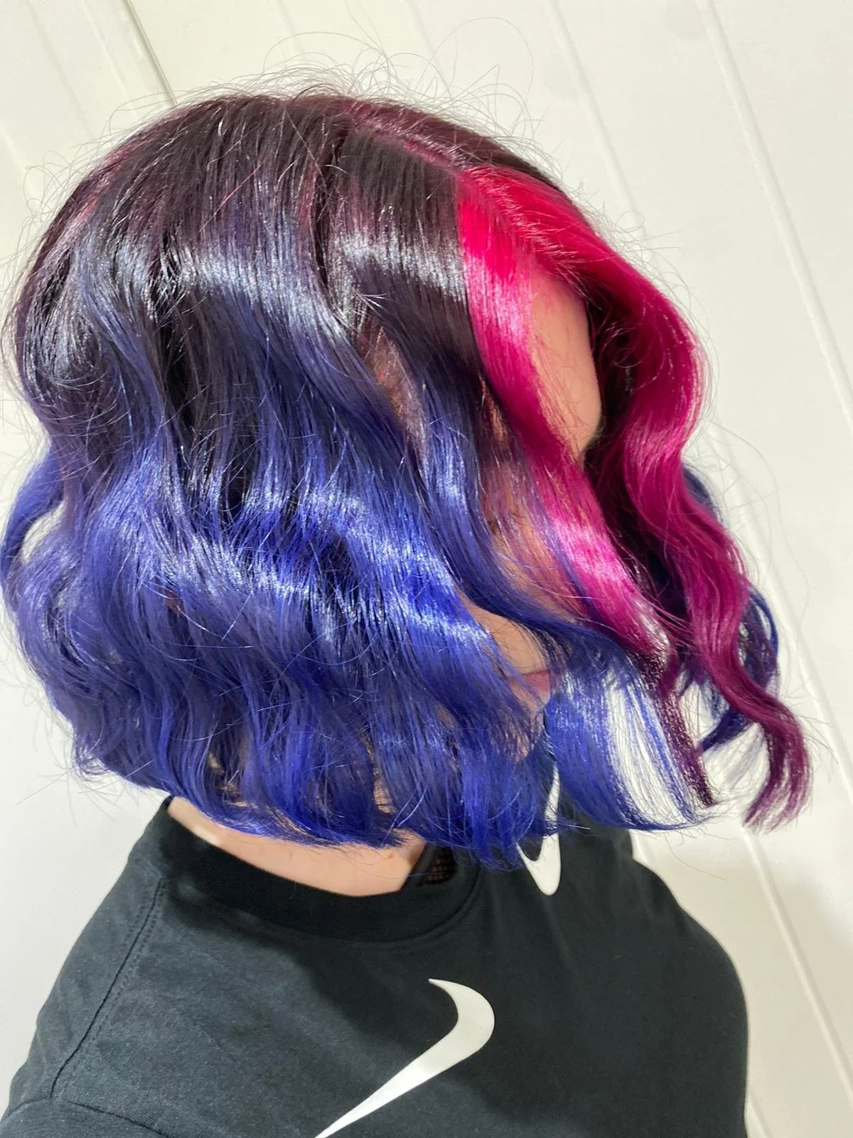 Kings hair studio purple black and pink