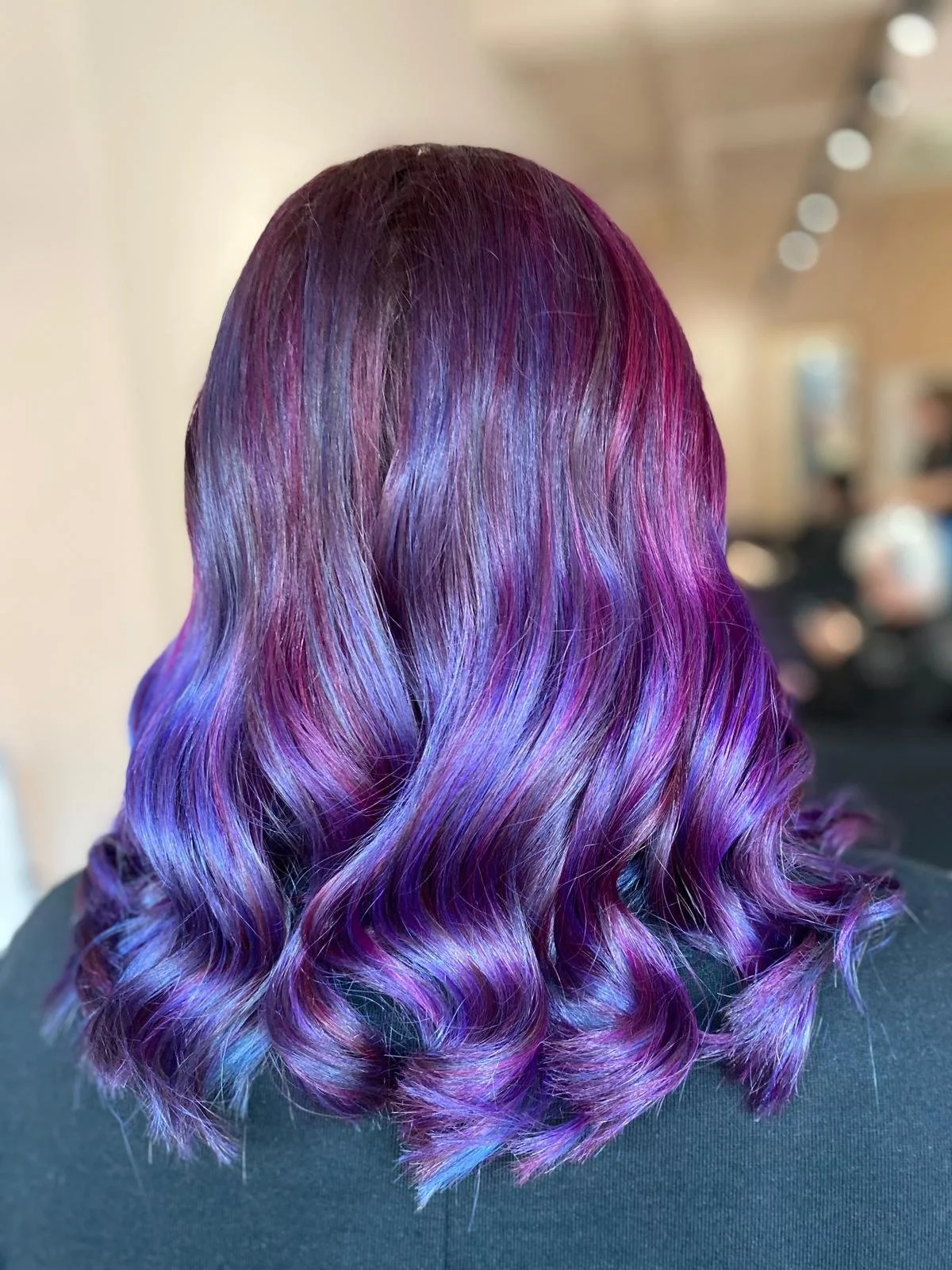Kings Hair Studio Purple Balayage