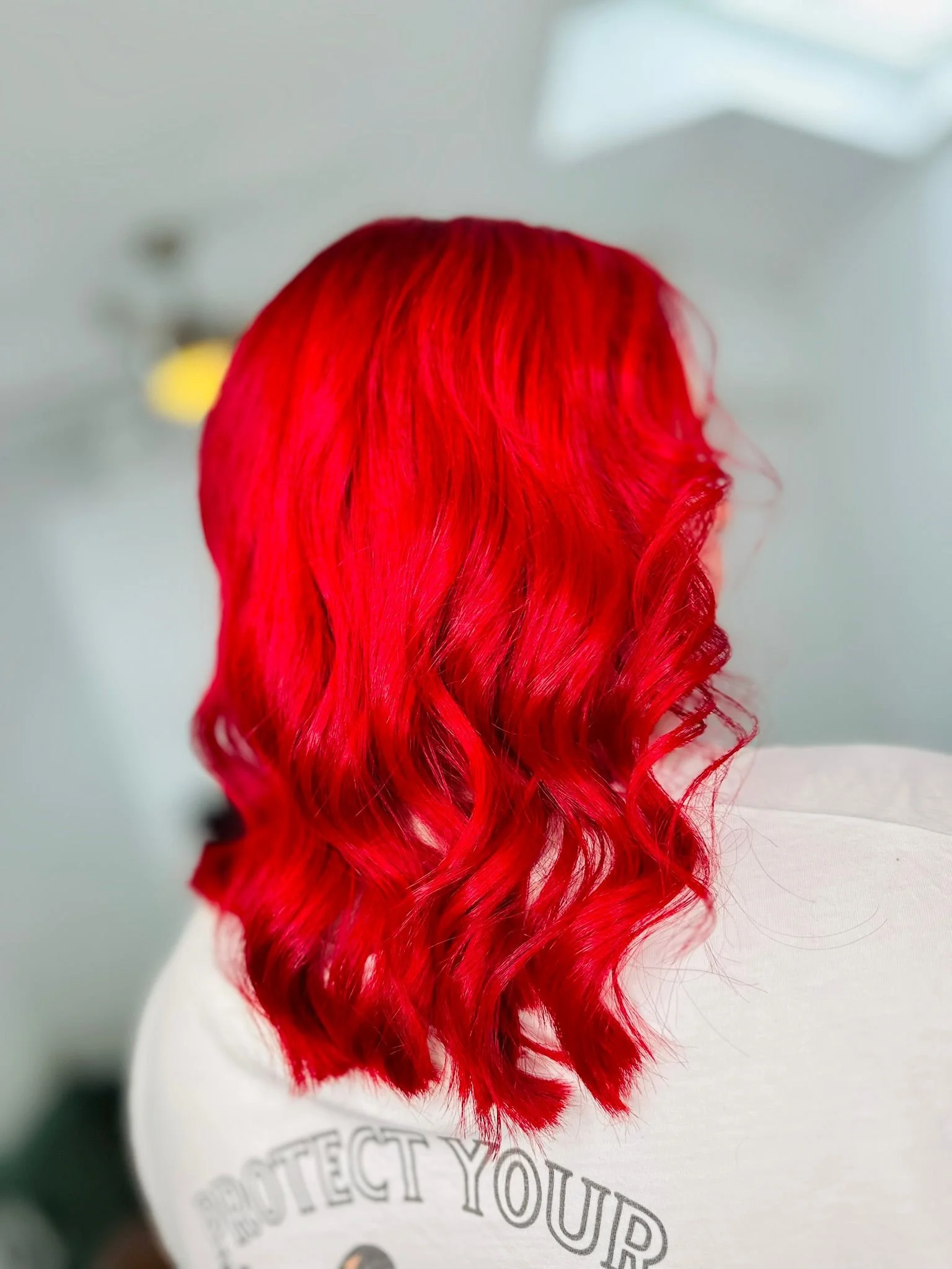 Kings Hair studio bright red
