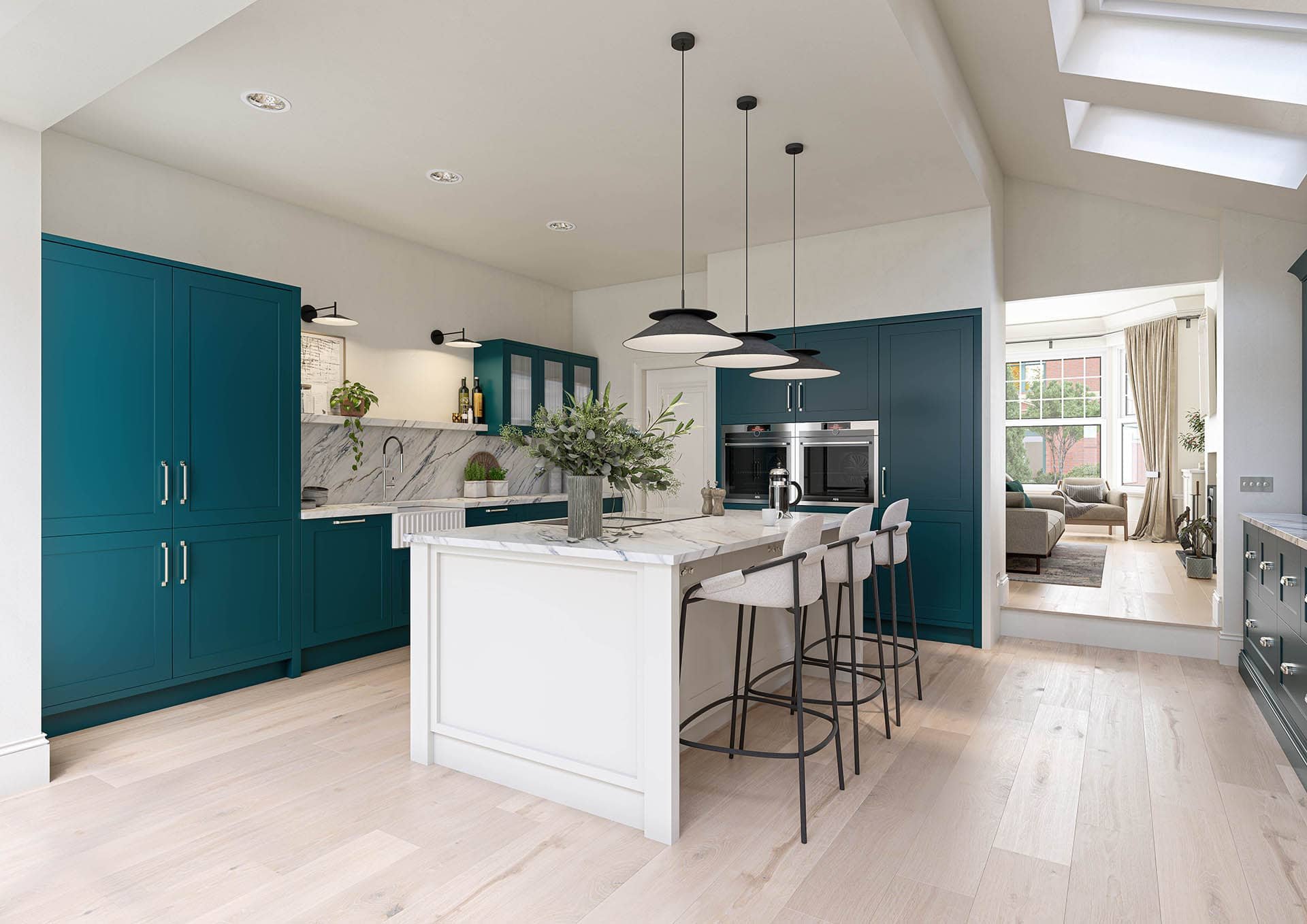 Hunton Majestic Teal and Dove Grey.jpg