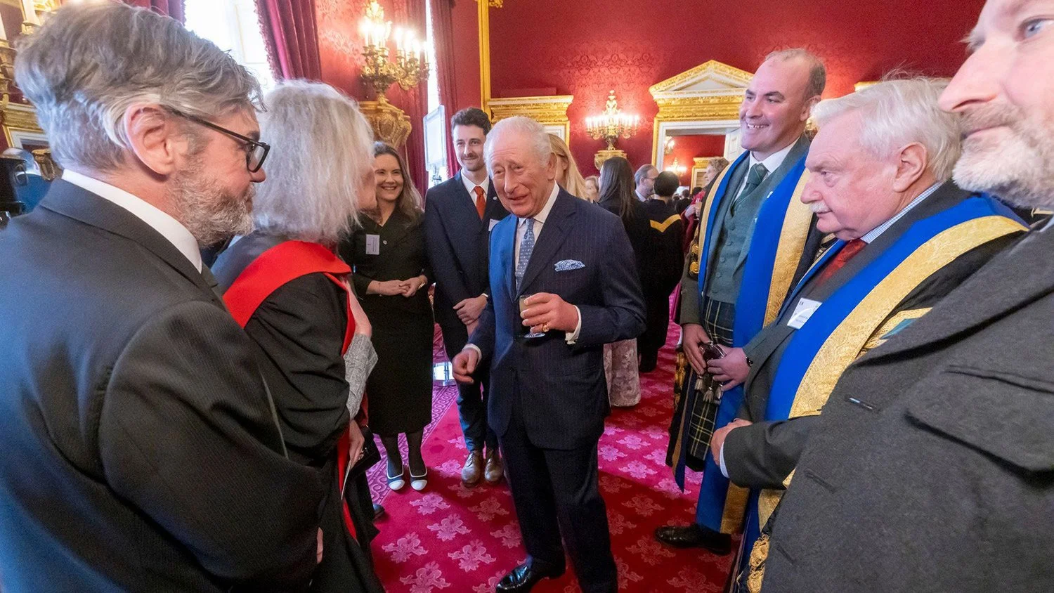 Members of SRUC with His Majesty The King at St James's Palace.
