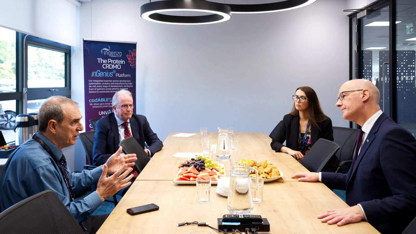 First Minister John Swinney visits Ingenza to highlight Scotland’s economic growth