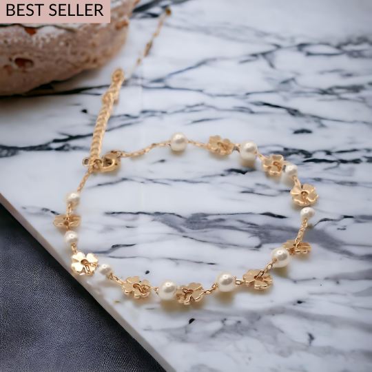 Pearl woman anklet