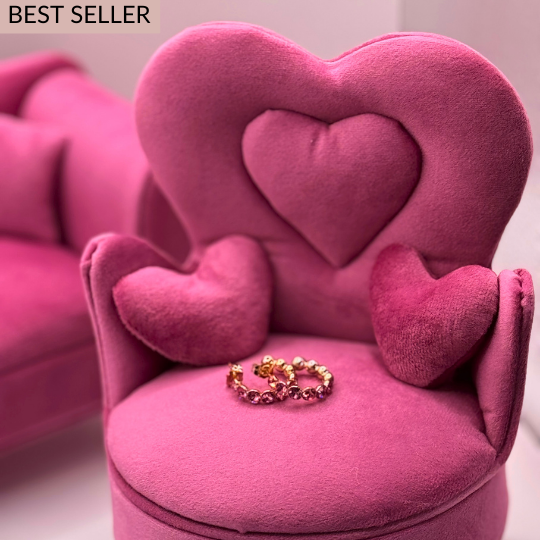 pink sofa jewellery box