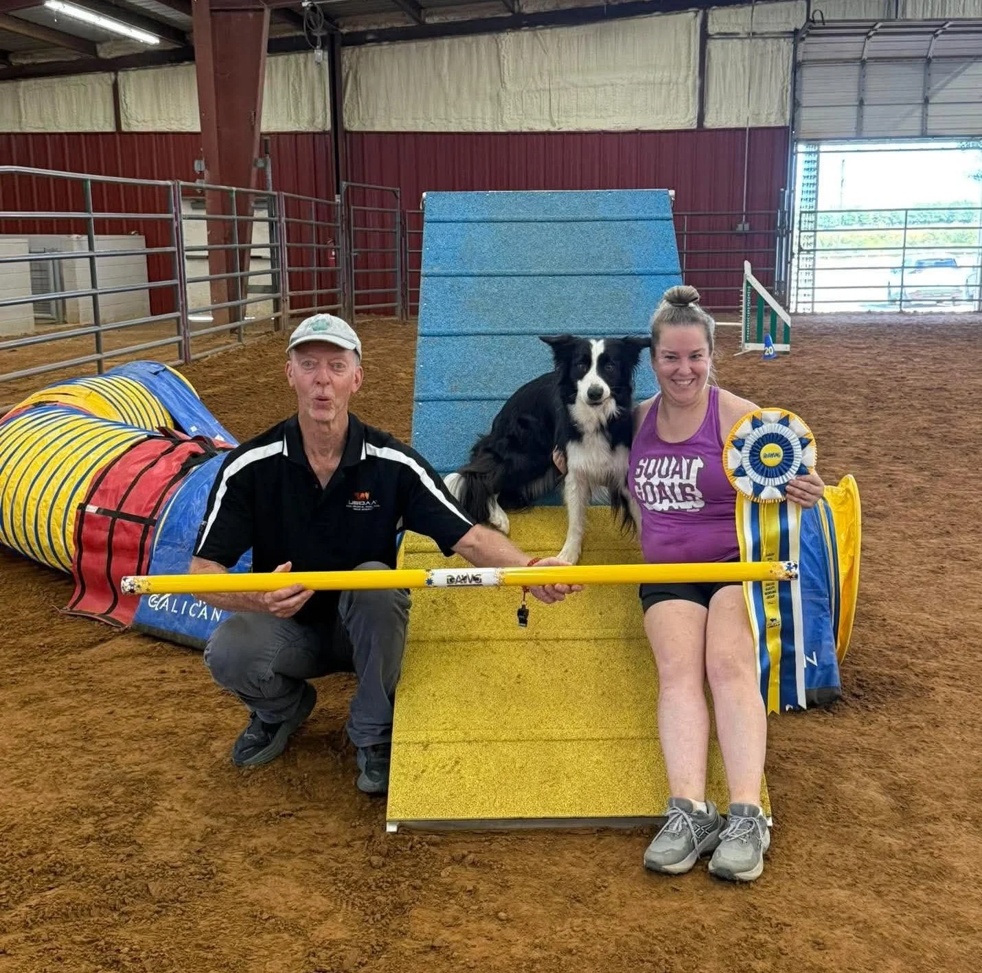 Judge Dave Visniski, ADCH Trust, and owner/handler Brooke Ortale