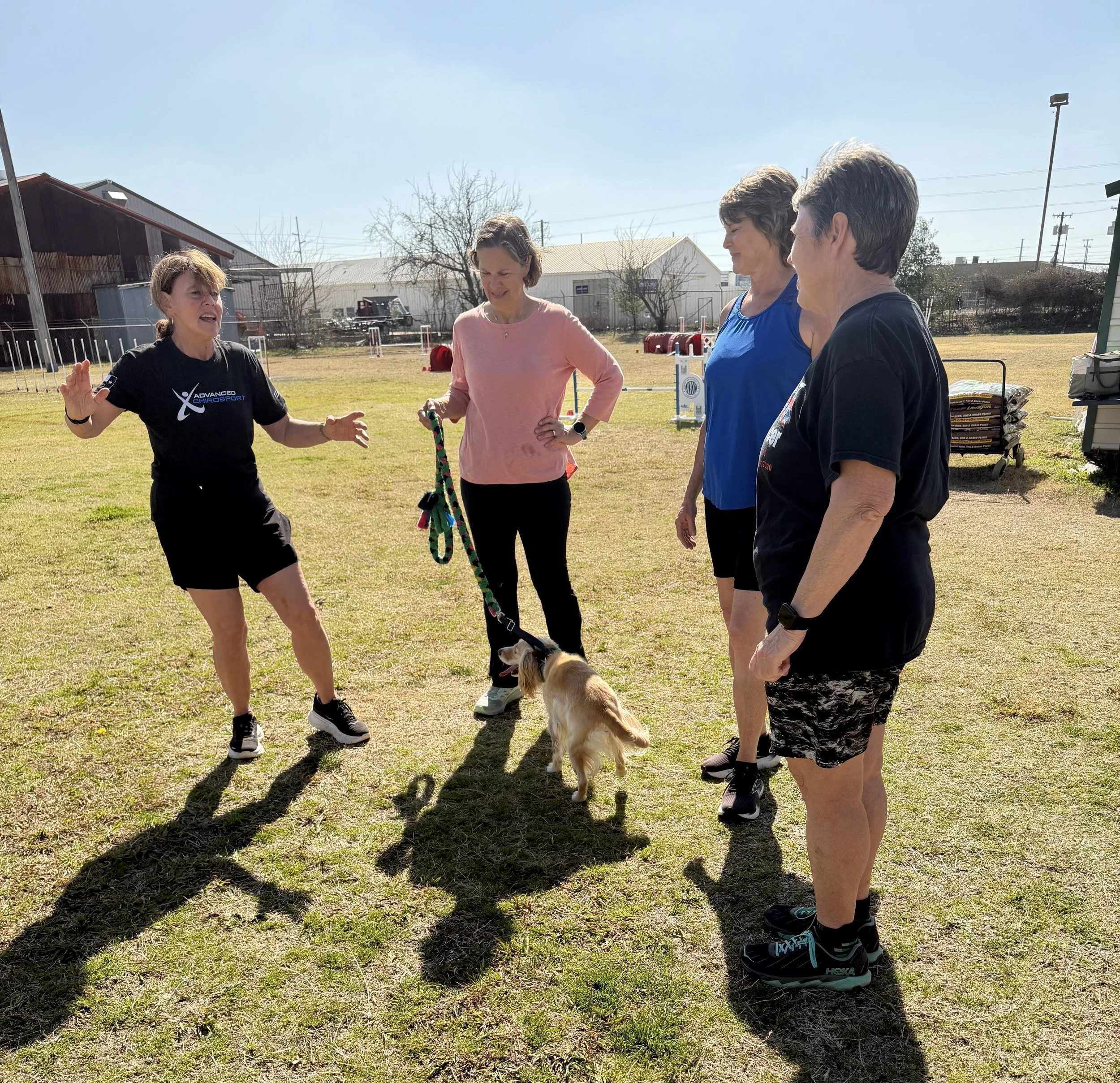 Thursday morning agility class at Center for Canine Sports