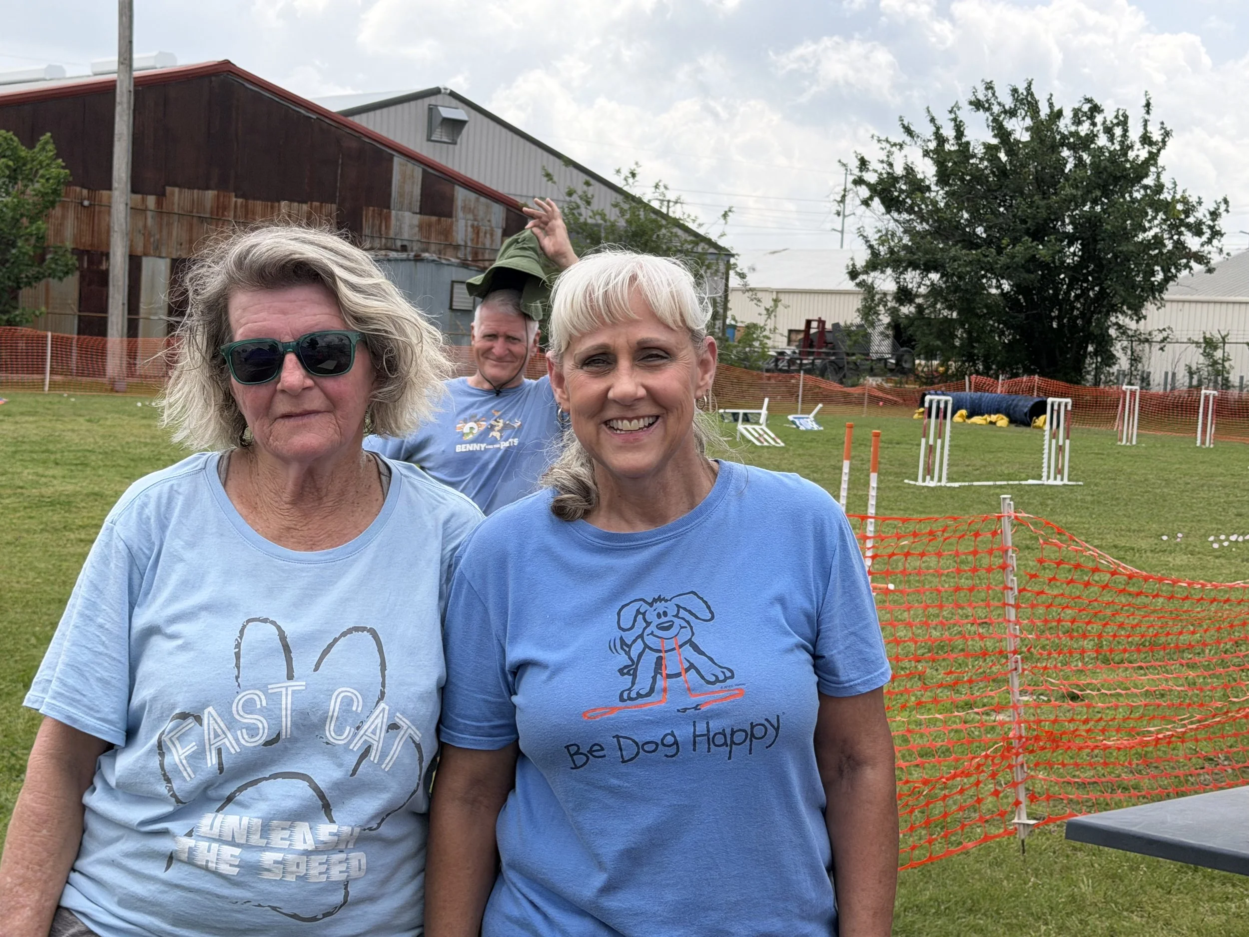 sissy, benny, and christie setting up for ccs spring trial 2026