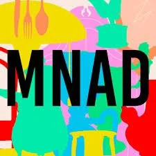 Logotipo del Museo Nacional de Artes Decorativas con fondo colorido.
