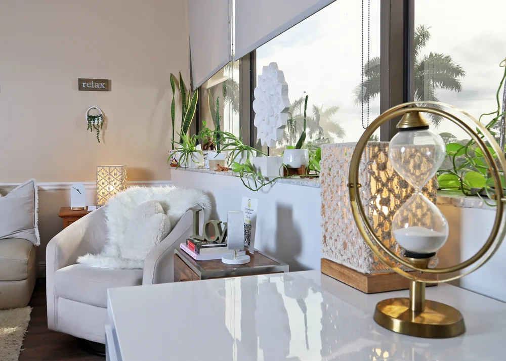 Healing counseling room with natural light at Nova Counseling Services