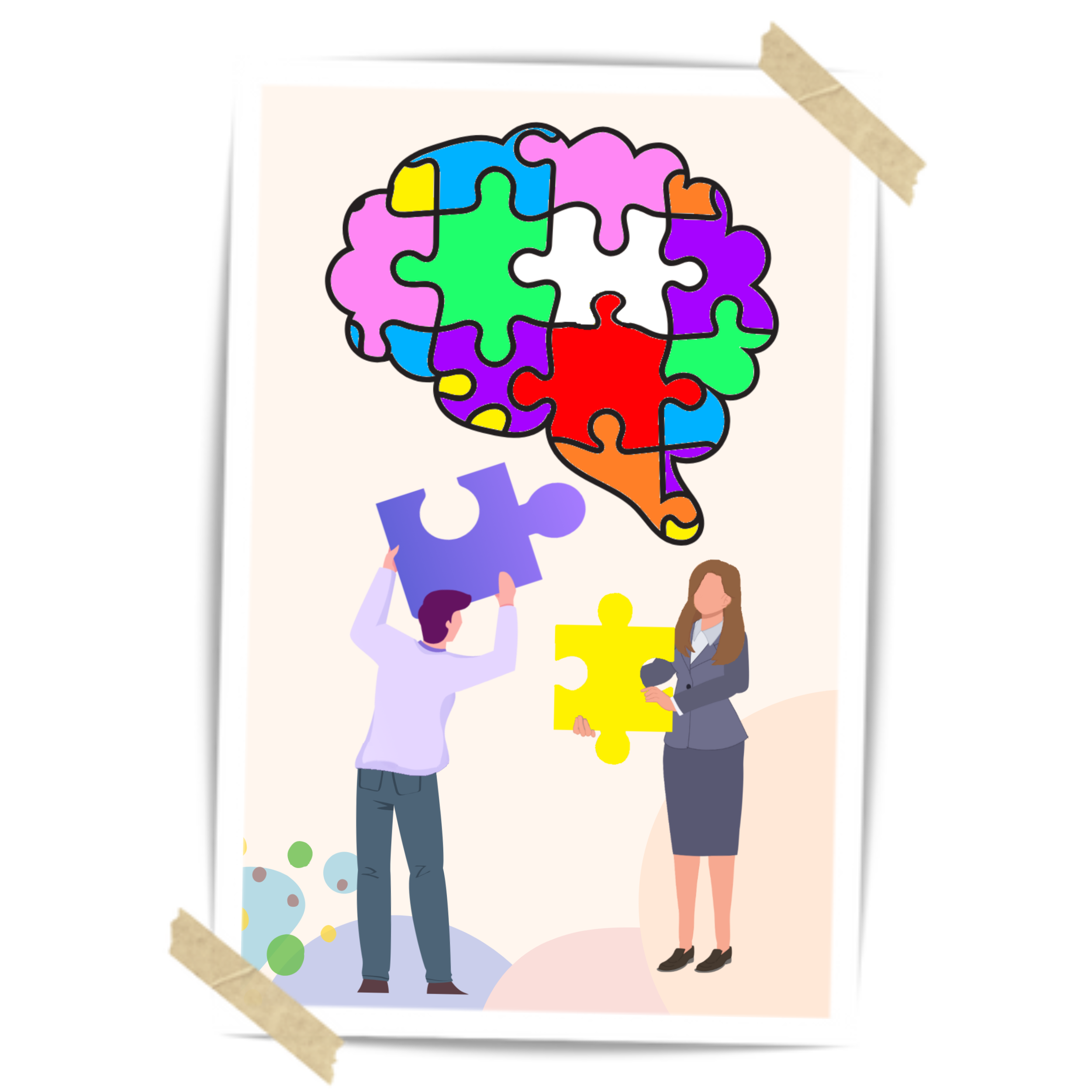 Illustration representing mental health treatment and therapeutic support provided by licensed clinicians in Stuart, Florida.
