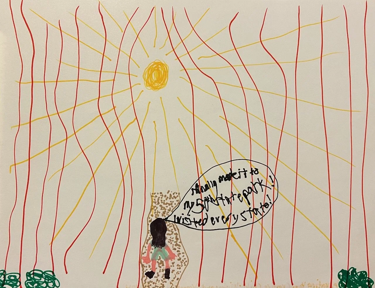 “Naming the dreams, freedom, and hope I carried". Inner Child artwork completed by a former client