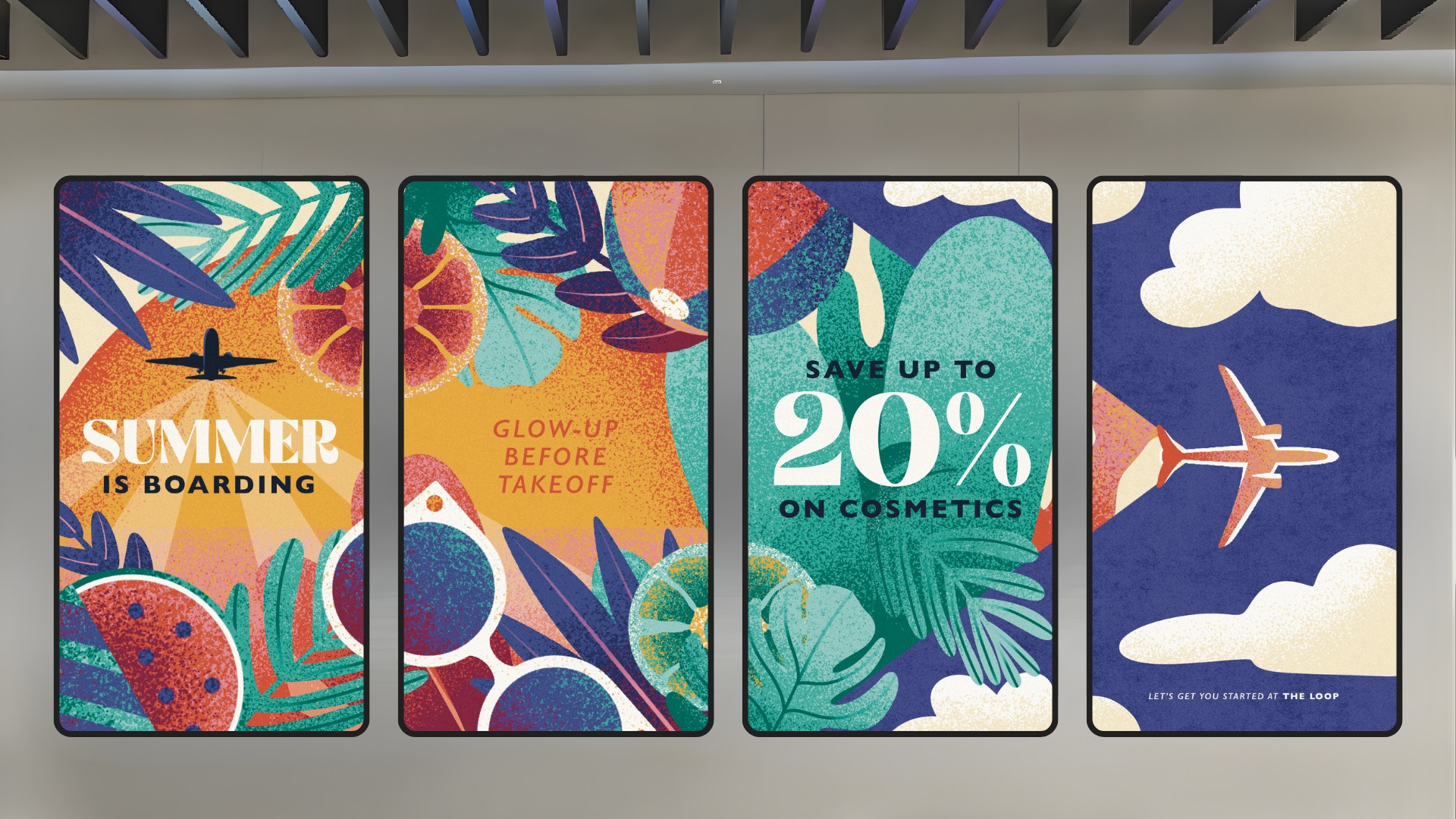 x4 Screen Billboard Advertisement (Layout)