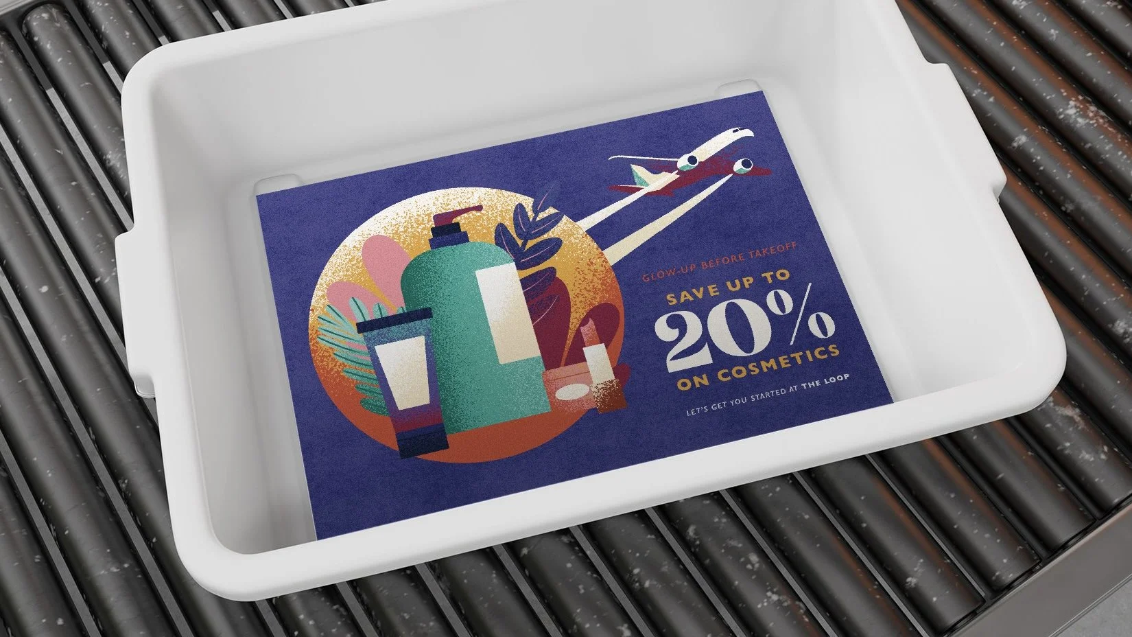 TSA Tray Advertisement