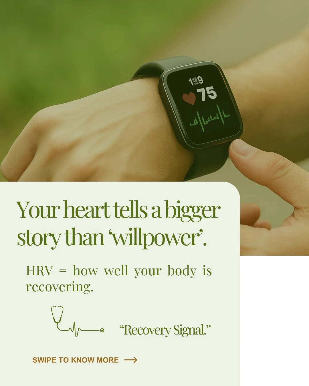 HRV isn&rsquo;t about willpower &mdash; it&rsquo;s your body&rsquo;s way of showing how well you&rsquo;re bouncing back. The key is watching the trend, not just today&rsquo;s number.

Sleep, daily movement, breathwork, and reducing alcohol intake are