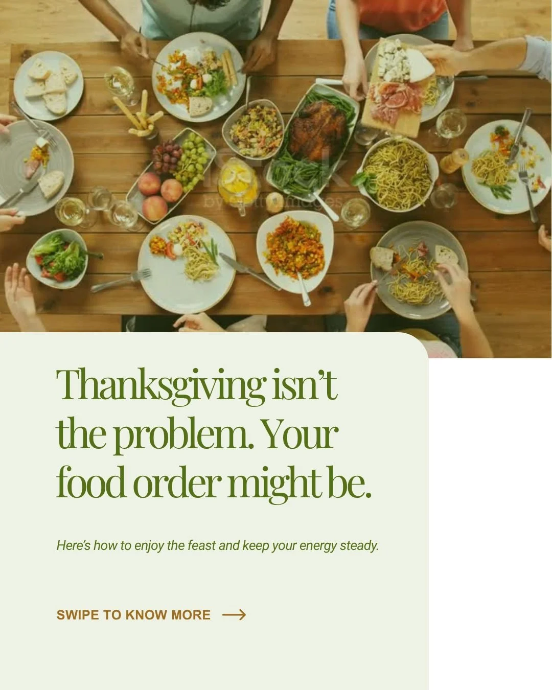 Thanksgiving isn&rsquo;t about skipping dessert &mdash; it&rsquo;s about supporting your body while enjoying the feast. 🥧

A simple meal order shift &mdash; veggies first, protein next, starch or sweets last &mdash; can help keep your blood sugar st