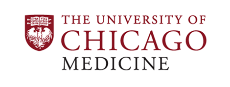 University of Chicago Medicine logo with red shield and white eagle emblem