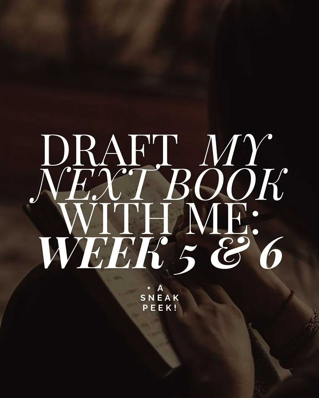 Coming (crawling? stumbling?) out of my drafting cave with an update! Currently, I am getting SO close to the final chapters&mdash;things are happening, characters are in danger, and there&rsquo;s a grand twist planned I hope makes it into the final 