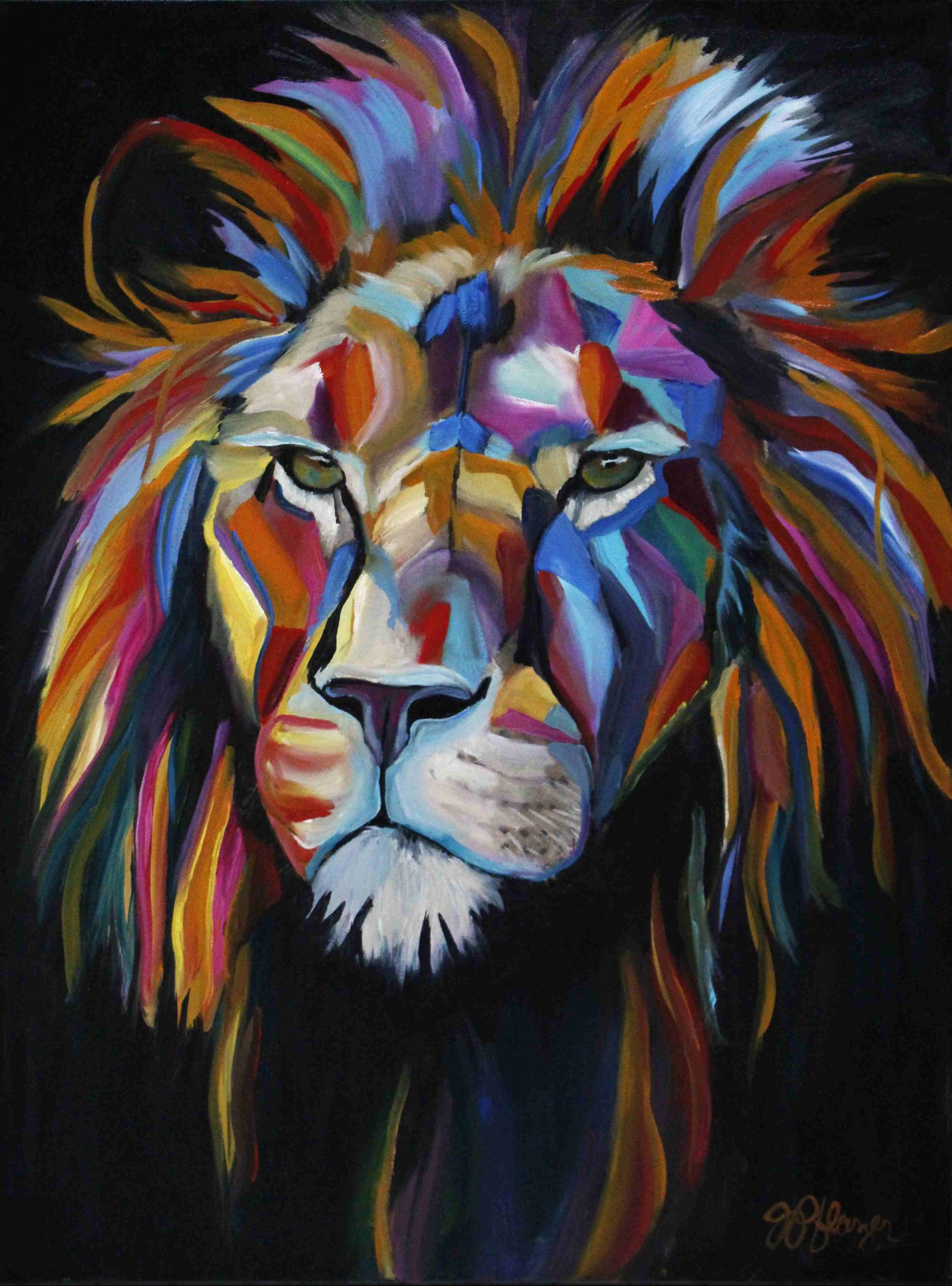 Lion colorful ws juliepart.JPG