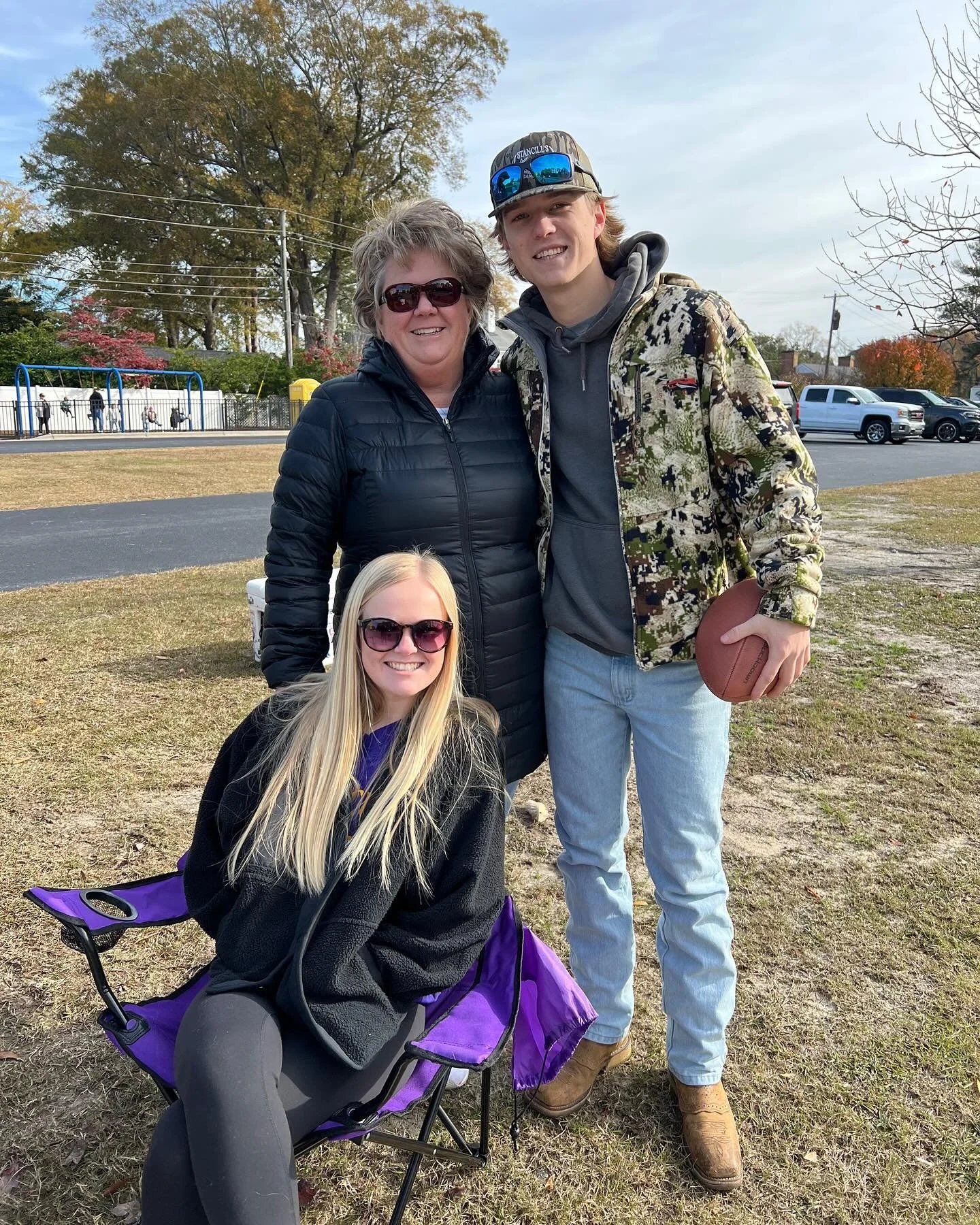 🏈💜 Family + Football - cheering on the Pirates made for the perfect day&hellip;.if only they had won:) 🏴&zwj;☠️💛