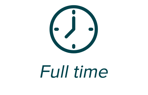 Clock showing 7:00 with the text 'Full time' underneath.