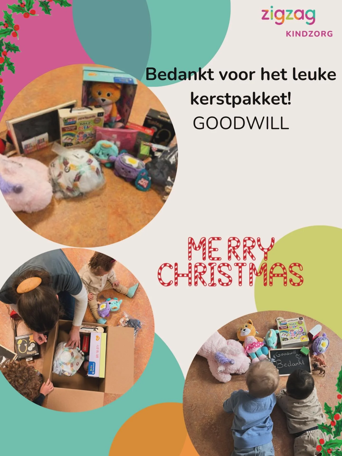 Wat zijn wij toch gelukkig met dit prachtige kerstpakket, alle kinderen wilde het direct uitpakken en mee gaan spelen!🎁🧸 #goodwillday