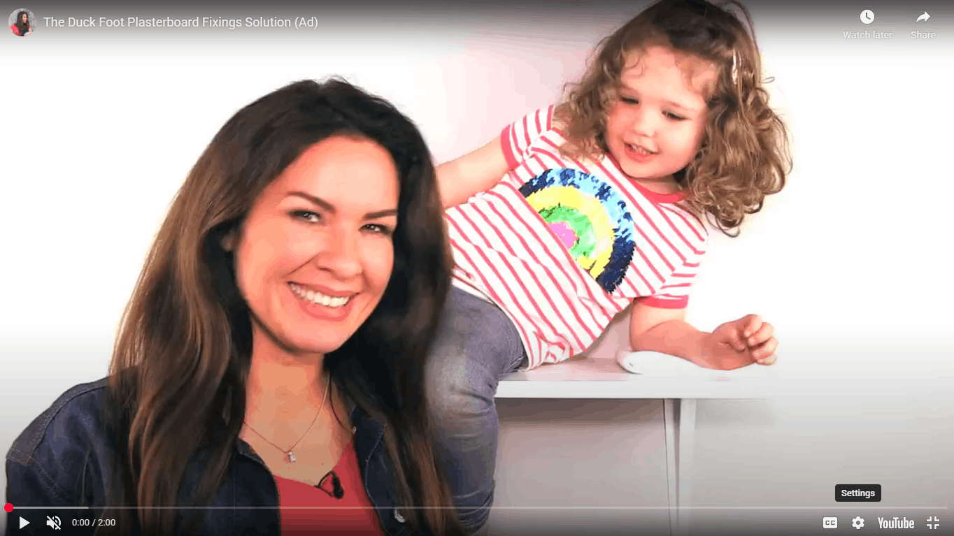 Plasterboard Fixings Solution - The Duck Foot (Ad)