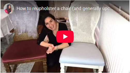 How To Reupholster A Chair And Upcycle It
