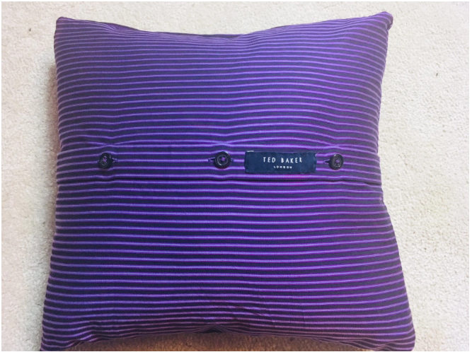 How To Make A Cushion Cover Out Of A Designer Shirt