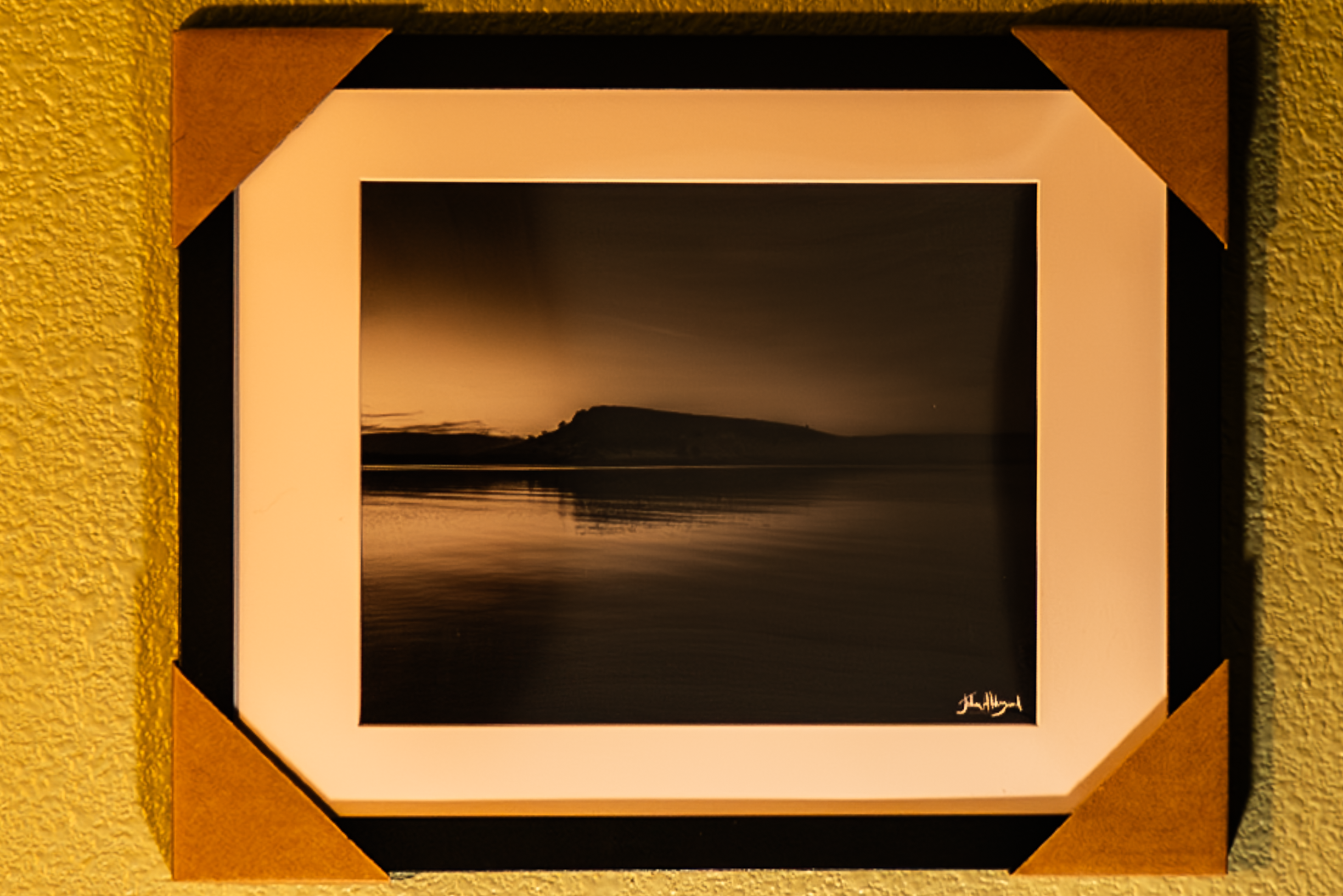 Black Butte Lake in Black & White