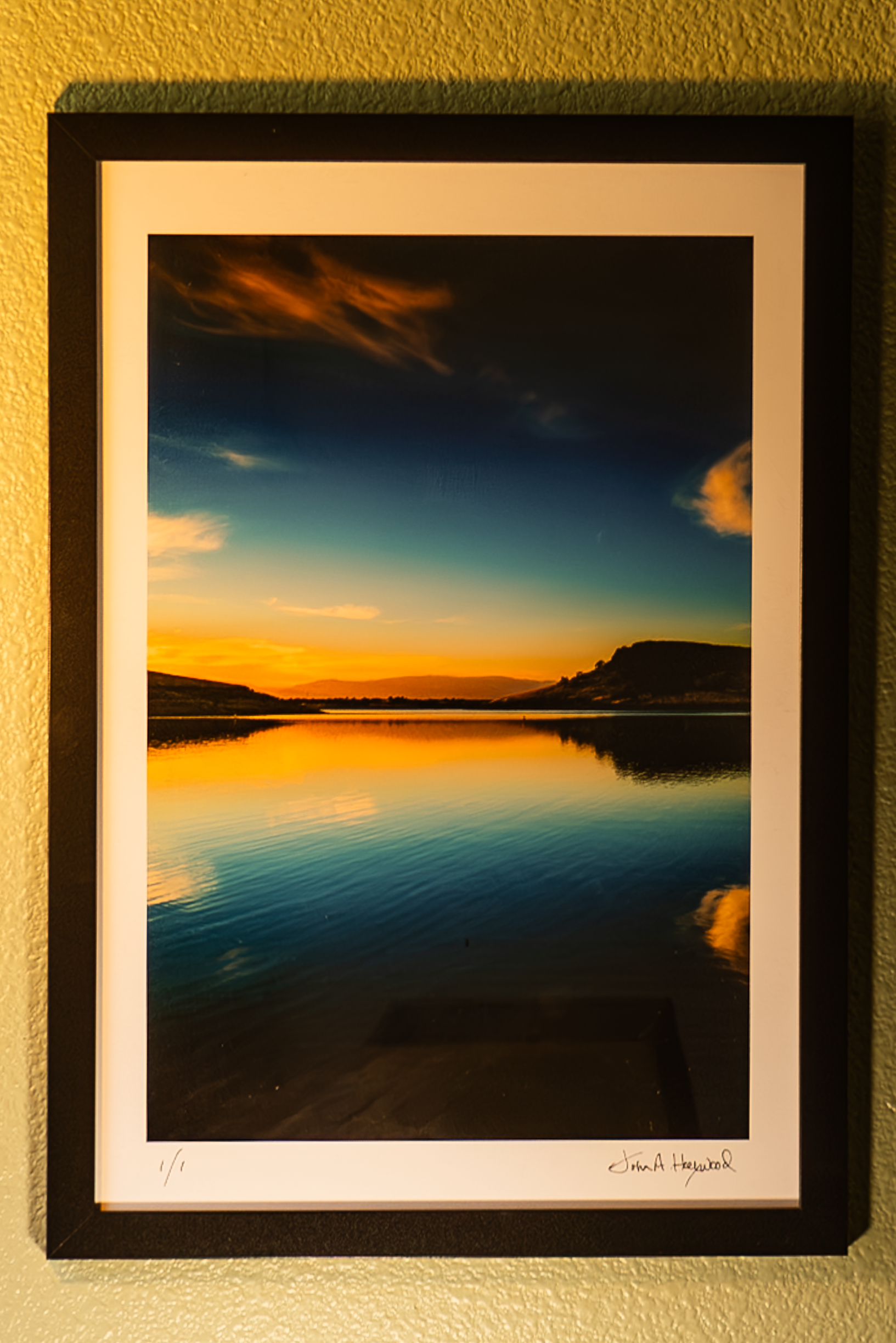 Black Butte Lake sunset reflection