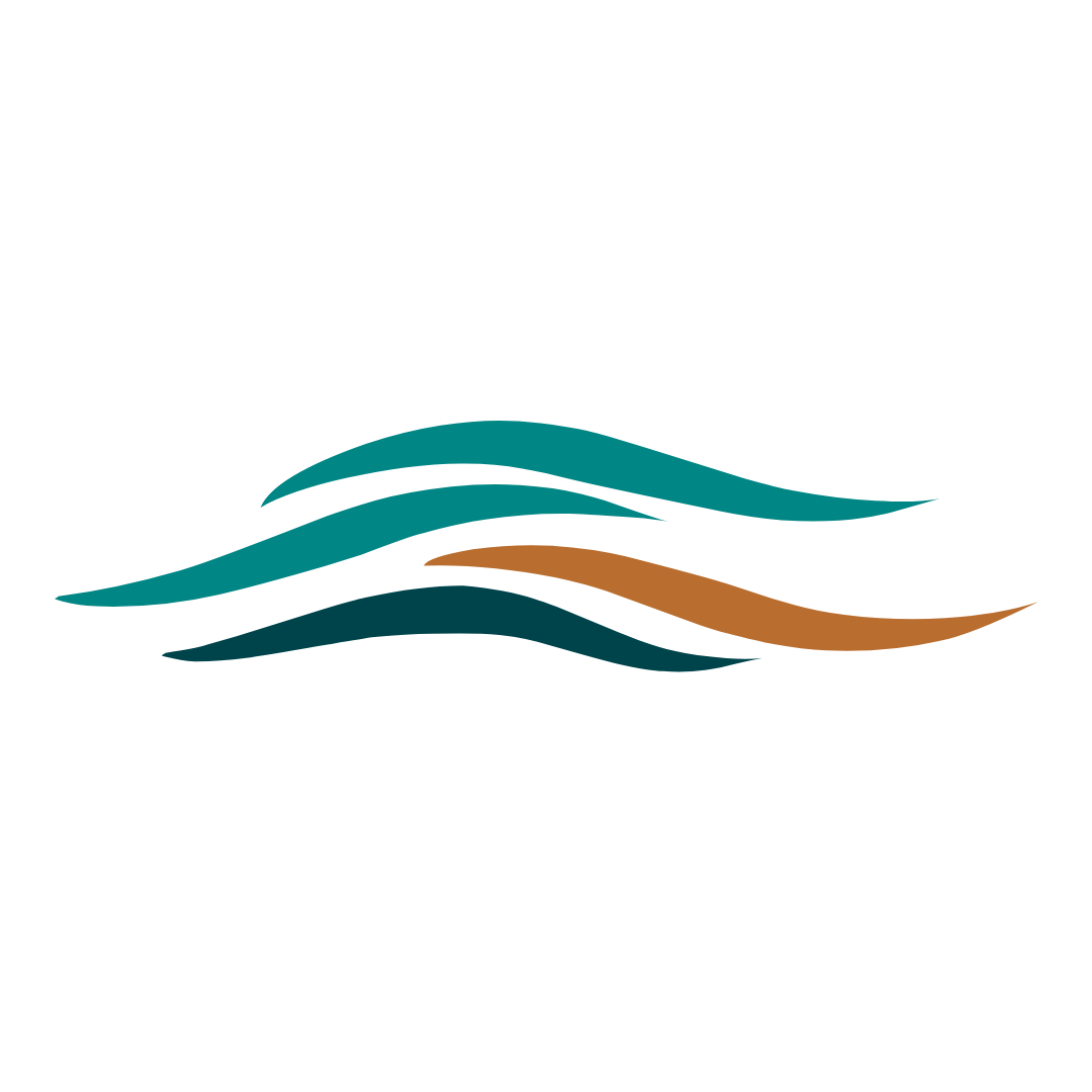 Colorful wave graphic representing the flow and movement possible through IFS and EMDR intensive therapy for adults with ADHD and complex trauma