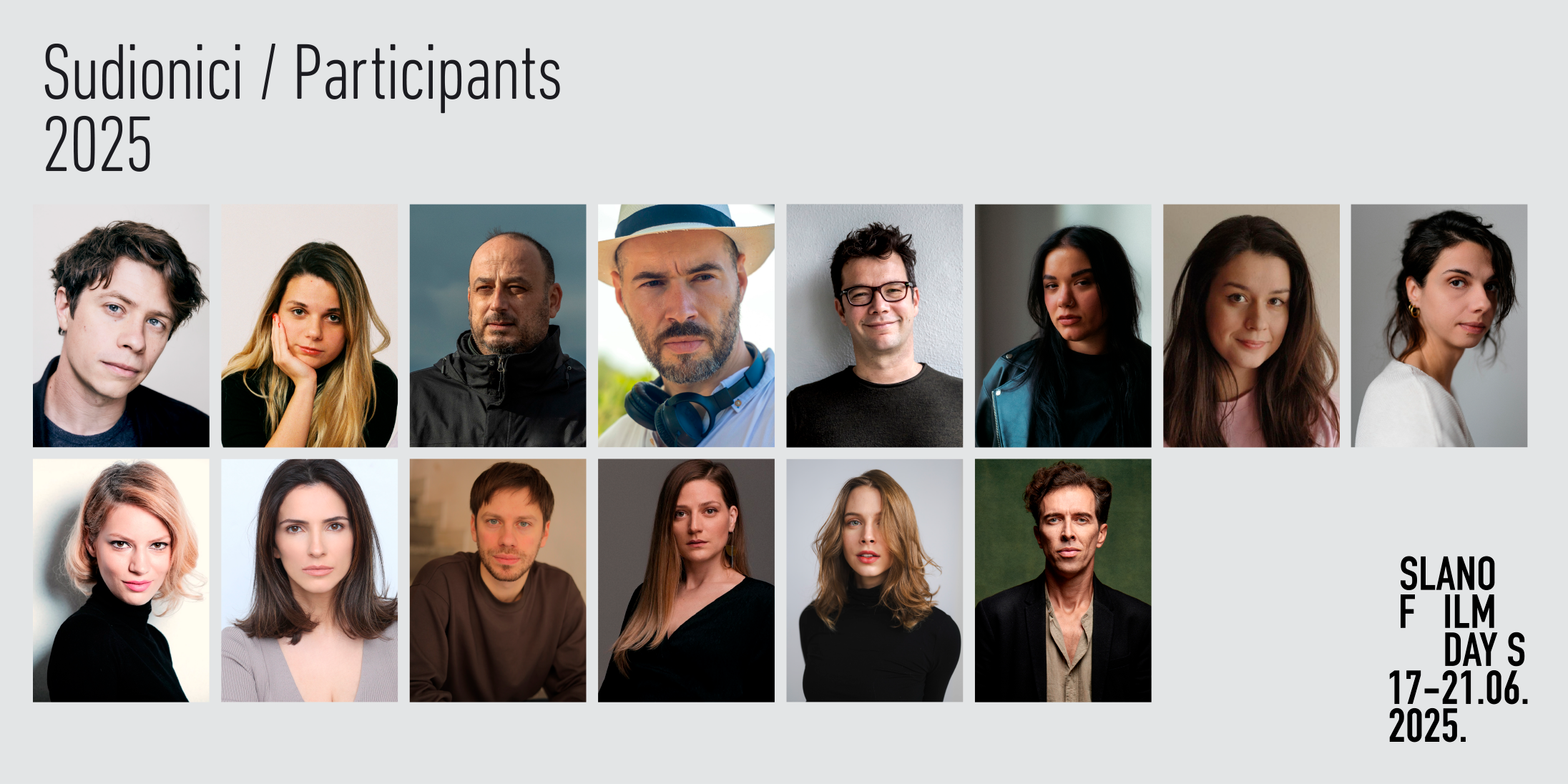 Final List of Participants for Slano Film Days 2025 
