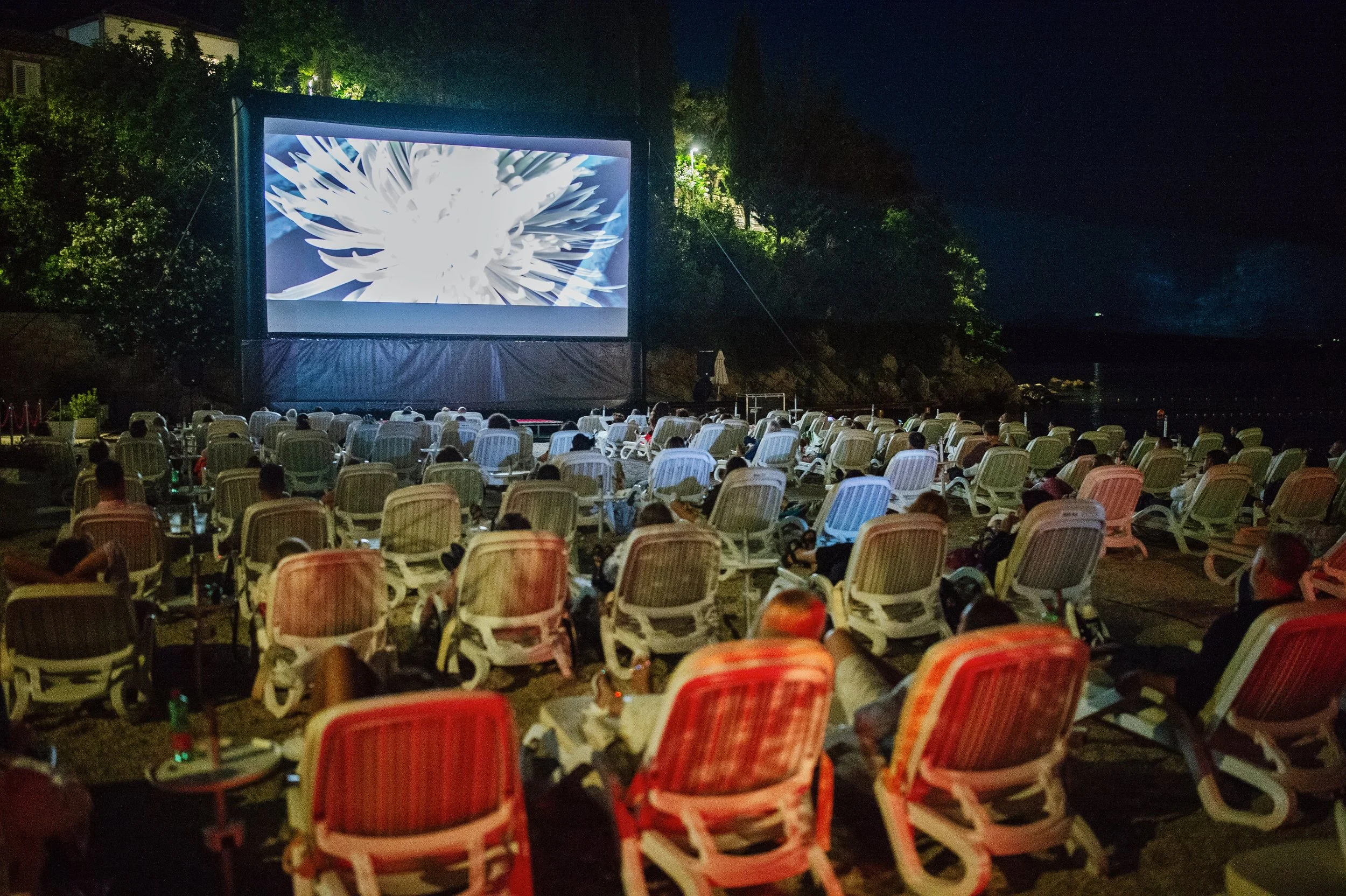 Film screenings on the beach on Lopud Island 