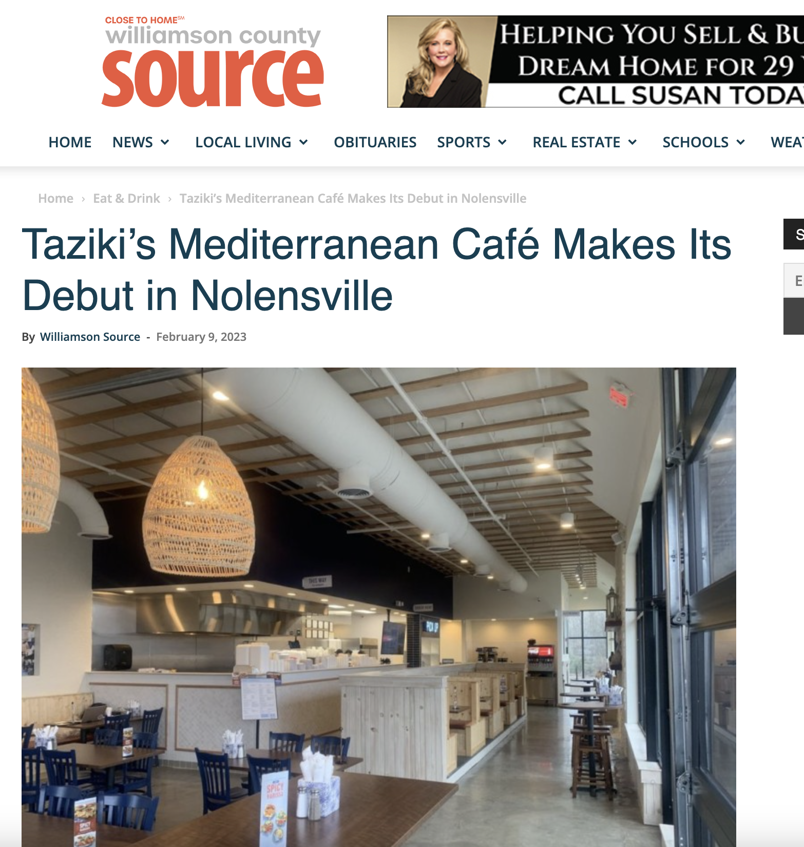 Williamson Source: Taziki’s Mediterranean Café Makes Its Debut in Nolensville