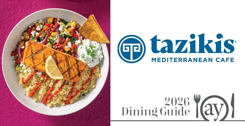 AY Magazine | AY’s 2026 Dining Guide: Taziki’s Mediterranean Cafe 