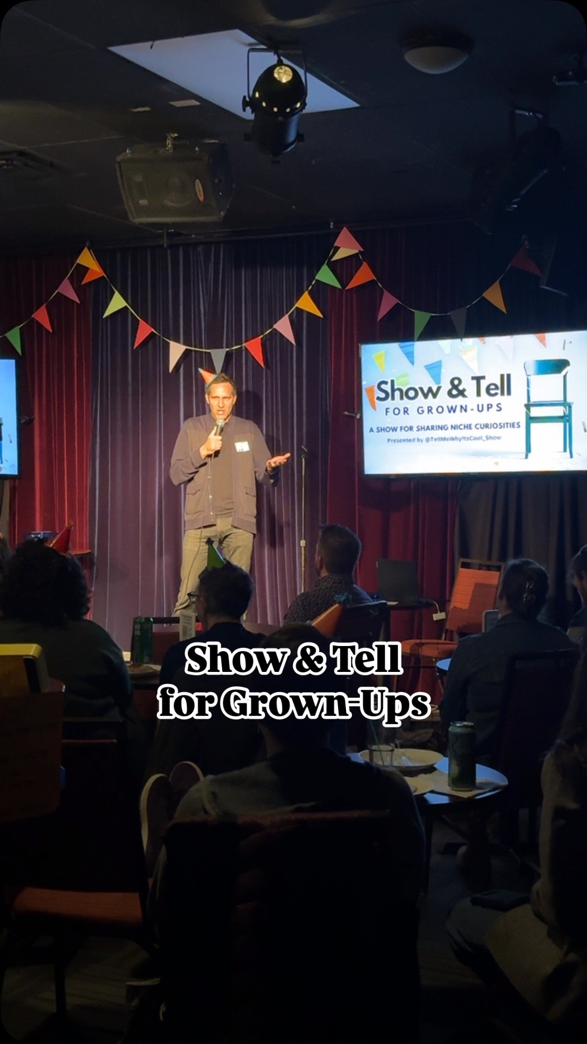 🤩 Do you love learning new things and want to get out of your head out of your phone to meet new people?!
👍Well, have I got the show for you! 👏
🤓🧠🎉 #showandtellforgrownups was started in #chicago April of 2024 and is now growing!
🧱 We’