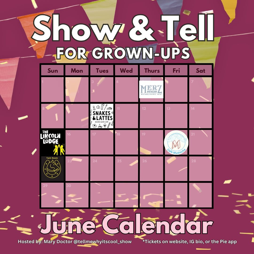 🤓 Grab your nerd friends and come meet some new ones because IT’S FINALLY CHICAGO SUMMER!!
We’re starting this month with sampling a new format we’re calling Field Trips for Grown-Ups! Explore a neighborhood by touring and sampli