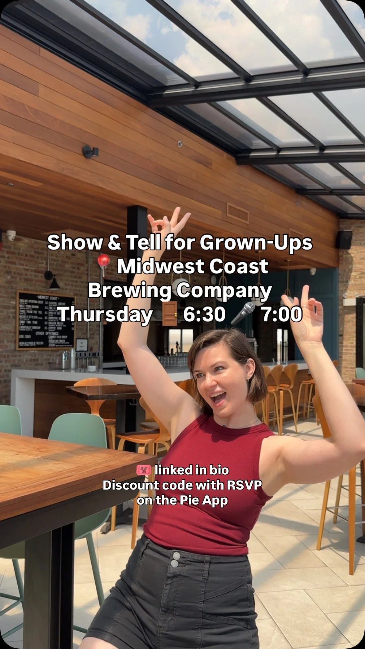 ๐จ New Venue Alert! ๐จ
Show & Tell for Grown-Ups is coming to @midwestcoastbrewing to Have Fun & Learn Something in a new neighborhood!
This amazing 2nd floor rooftop will be a gorgeous night out with new friends learning some cool stuff.